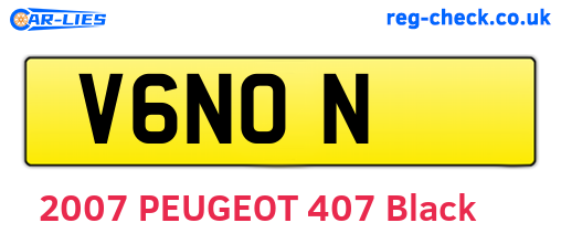 V6NON are the vehicle registration plates.
