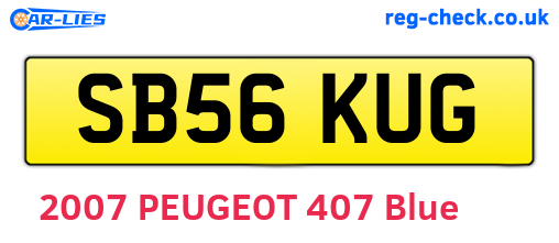 SB56KUG are the vehicle registration plates.
