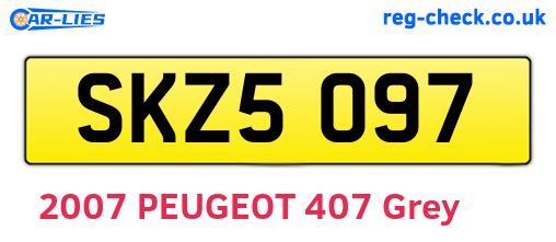 SKZ5097 are the vehicle registration plates.
