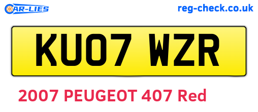 KU07WZR are the vehicle registration plates.