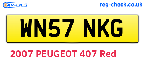 WN57NKG are the vehicle registration plates.