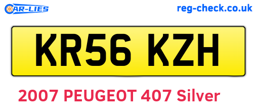 KR56KZH are the vehicle registration plates.