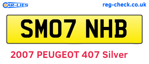 SM07NHB are the vehicle registration plates.