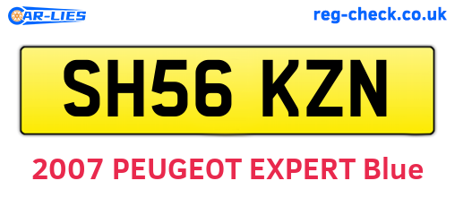 SH56KZN are the vehicle registration plates.