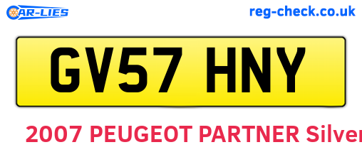 GV57HNY are the vehicle registration plates.