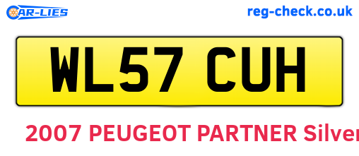 WL57CUH are the vehicle registration plates.