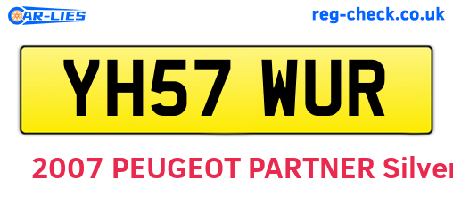 YH57WUR are the vehicle registration plates.