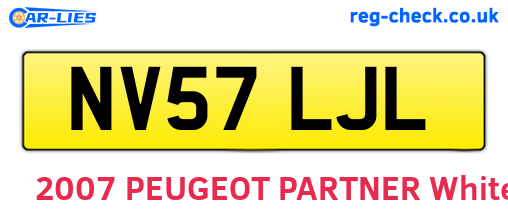 NV57LJL are the vehicle registration plates.