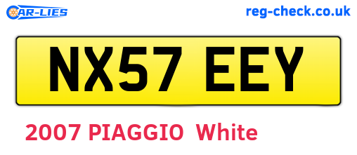 NX57EEY are the vehicle registration plates.