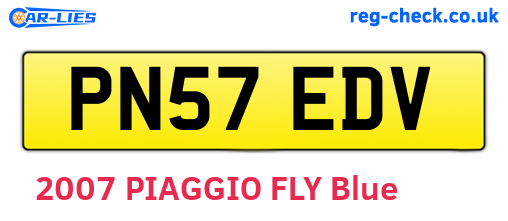 PN57EDV are the vehicle registration plates.