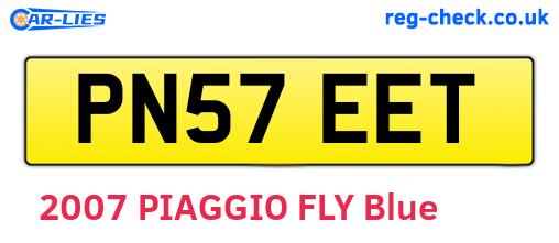 PN57EET are the vehicle registration plates.
