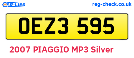 OEZ3595 are the vehicle registration plates.