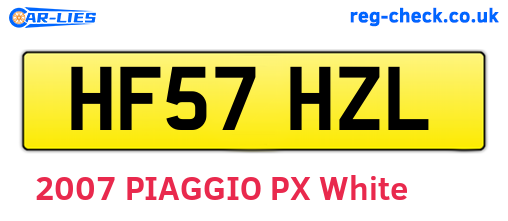 HF57HZL are the vehicle registration plates.