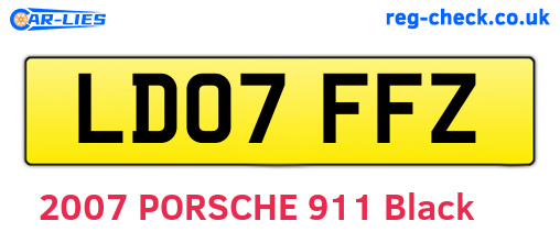 LD07FFZ are the vehicle registration plates.