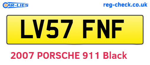 LV57FNF are the vehicle registration plates.
