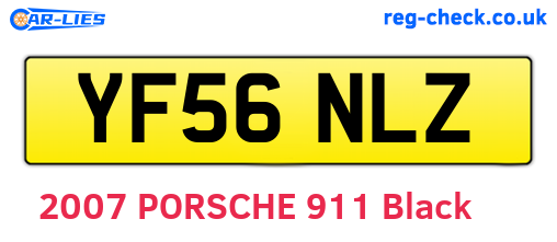YF56NLZ are the vehicle registration plates.