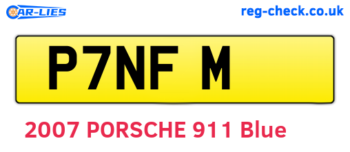 P7NFM are the vehicle registration plates.