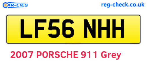 LF56NHH are the vehicle registration plates.