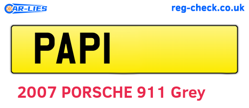 PAP1 are the vehicle registration plates.