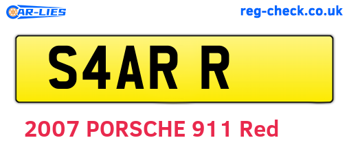 S4ARR are the vehicle registration plates.