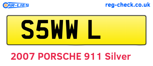 S5WWL are the vehicle registration plates.