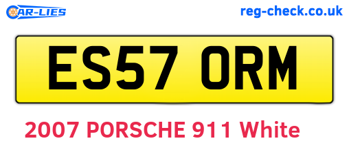ES57ORM are the vehicle registration plates.