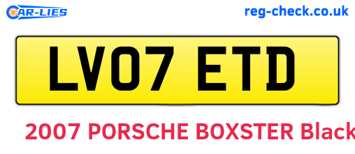 LV07ETD are the vehicle registration plates.