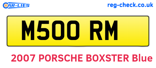M50ORM are the vehicle registration plates.