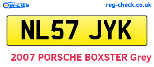 NL57JYK are the vehicle registration plates.