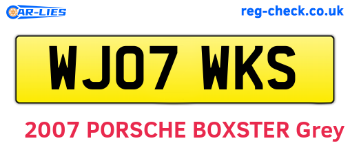 WJ07WKS are the vehicle registration plates.