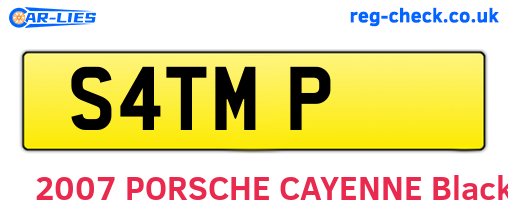 S4TMP are the vehicle registration plates.