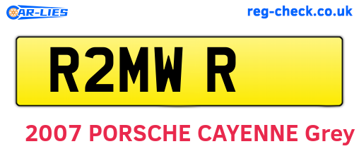 R2MWR are the vehicle registration plates.