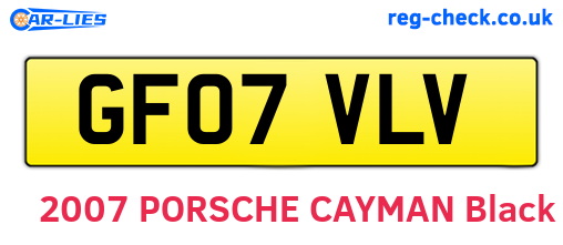 GF07VLV are the vehicle registration plates.