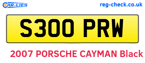 S300PRW are the vehicle registration plates.