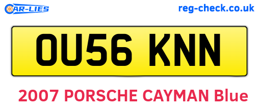OU56KNN are the vehicle registration plates.
