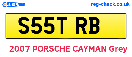 S55TRB are the vehicle registration plates.
