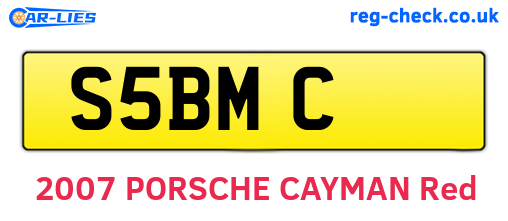 S5BMC are the vehicle registration plates.