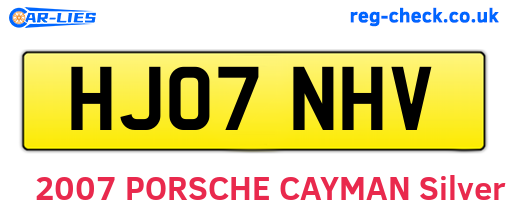 HJ07NHV are the vehicle registration plates.