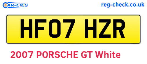 HF07HZR are the vehicle registration plates.