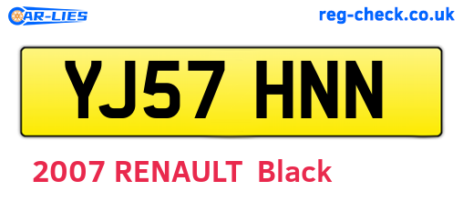 YJ57HNN are the vehicle registration plates.