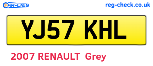 YJ57KHL are the vehicle registration plates.