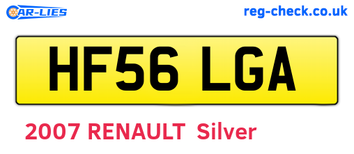 HF56LGA are the vehicle registration plates.