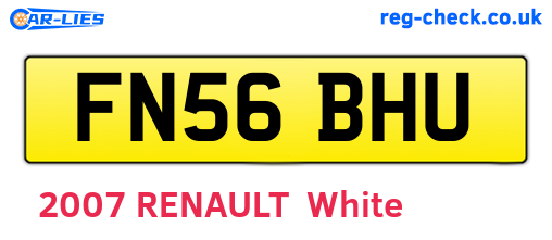 FN56BHU are the vehicle registration plates.
