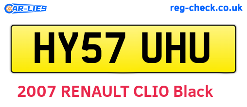 HY57UHU are the vehicle registration plates.