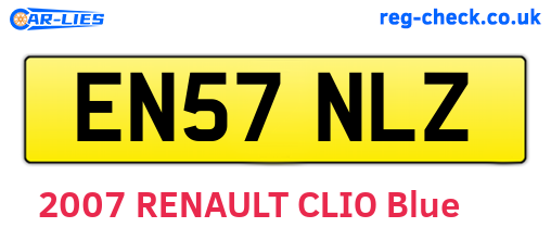 EN57NLZ are the vehicle registration plates.