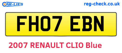 FH07EBN are the vehicle registration plates.