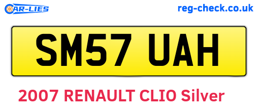 SM57UAH are the vehicle registration plates.