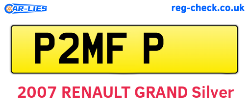 P2MFP are the vehicle registration plates.