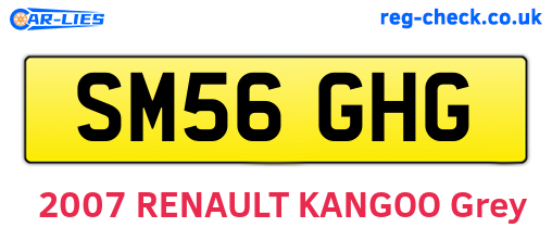 SM56GHG are the vehicle registration plates.