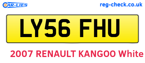 LY56FHU are the vehicle registration plates.